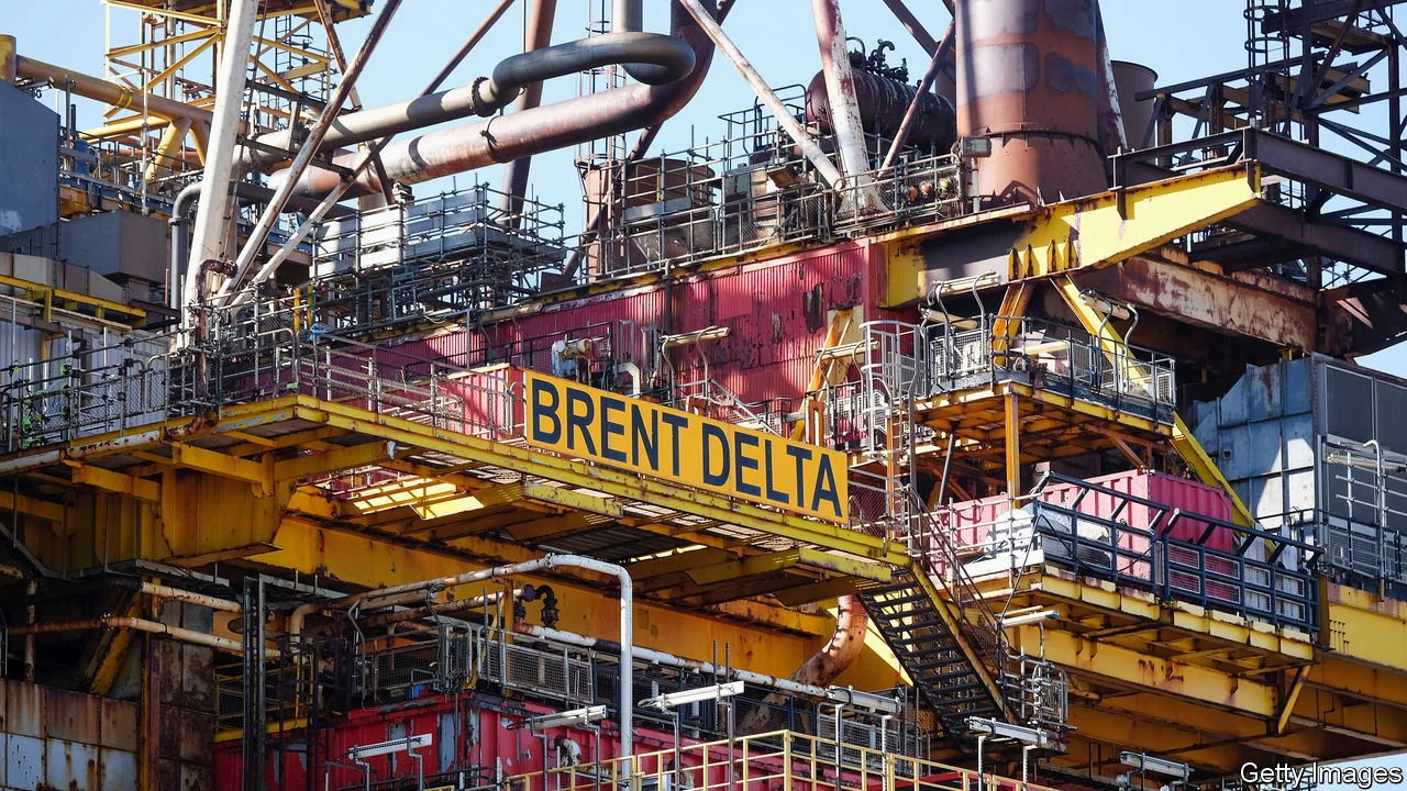 North Sea oil platform